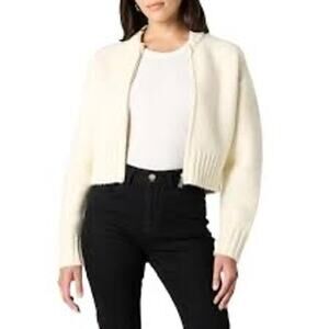 The Drop Women's Brynne Bomber Sweater Cardigan XL